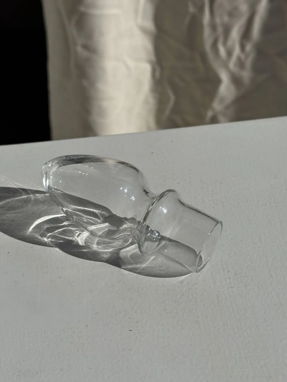 Carafe en verre avec bouchon D11 H35,5