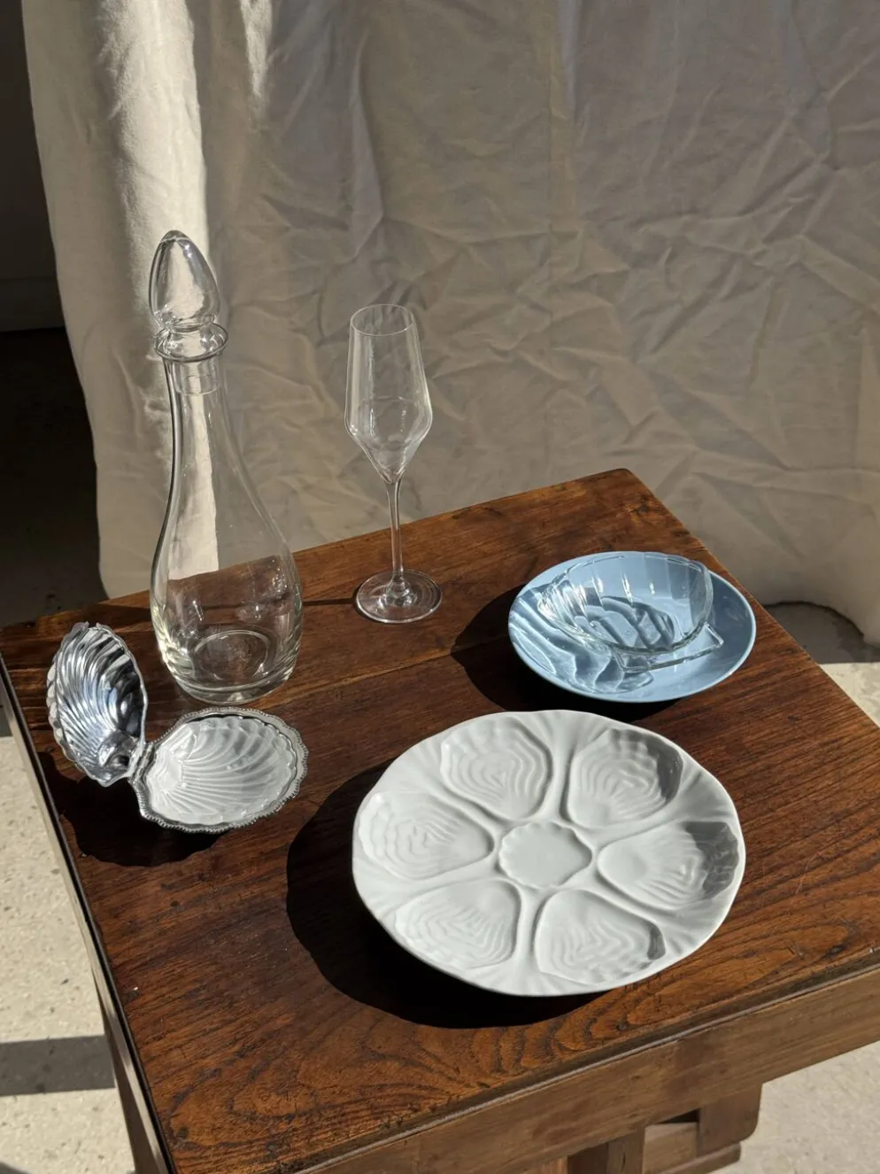 Carafe en verre avec bouchon D11 H35,5