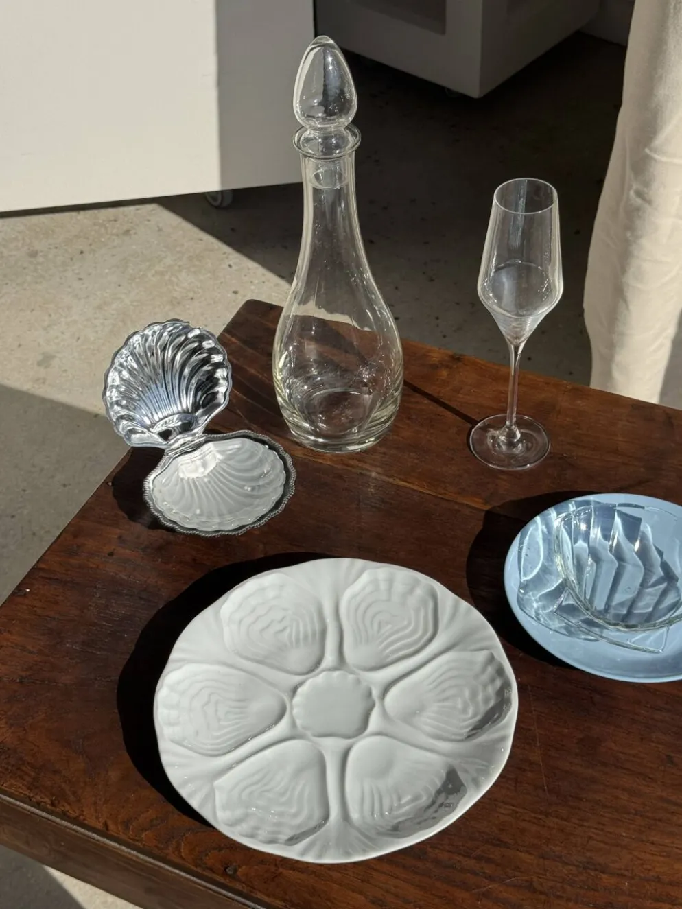 Carafe en verre avec bouchon D11 H35,5