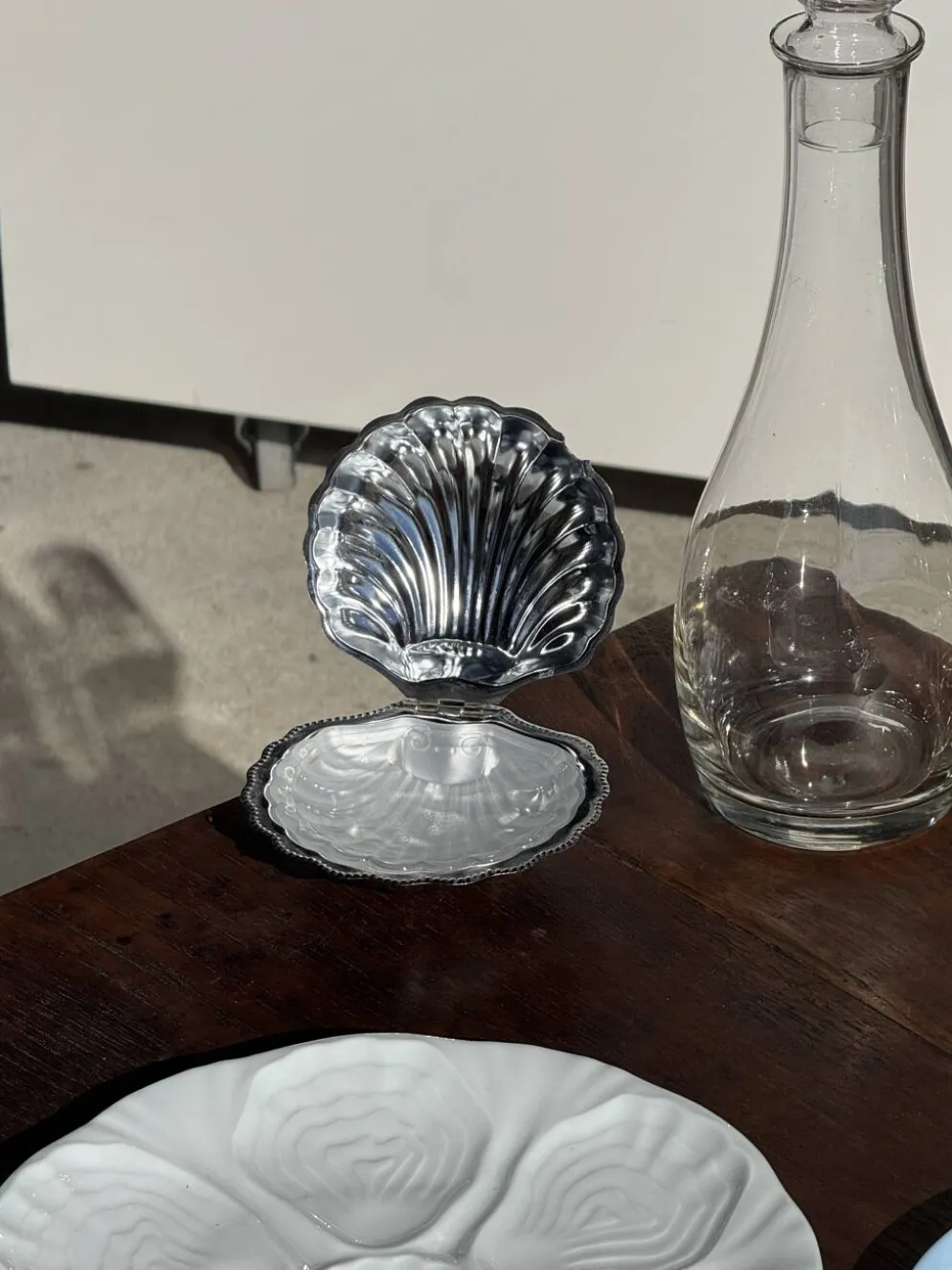 Carafe en verre avec bouchon D11 H35,5