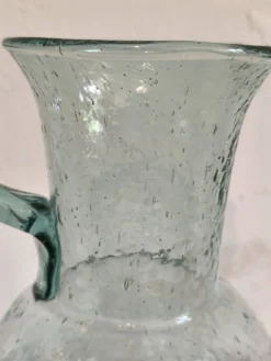 Carafe en verre bullé style Biot