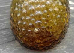 Carafe en verre de la verrerie Empoli- couleur ambré vintage -années 70.