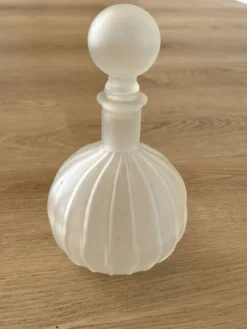 Carafe en verre Vintahe Empoli avec bouchon, Italie, années 1960