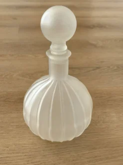 Carafe en verre Vintahe Empoli avec bouchon, Italie, années 1960