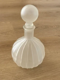 Carafe en verre Vintahe Empoli avec bouchon, Italie, années 1960