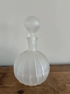 Carafe en verre Vintahe Empoli avec bouchon, Italie, années 1960