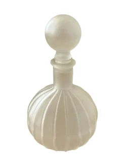 Carafe en verre Vintahe Empoli avec bouchon, Italie, années 1960