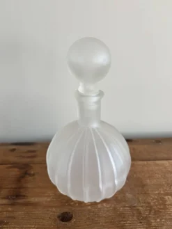 Carafe en verre Vintahe Empoli avec bouchon, Italie, années 1960