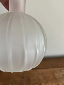 Carafe en verre Vintahe Empoli avec bouchon, Italie, années 1960