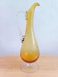 Carafe en verre vénézuélien italien fabriqué à la main
