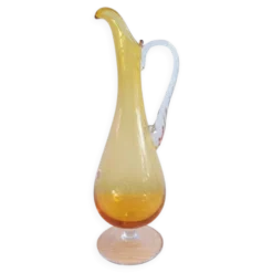 Carafe en verre vénézuélien italien fabriqué à la main