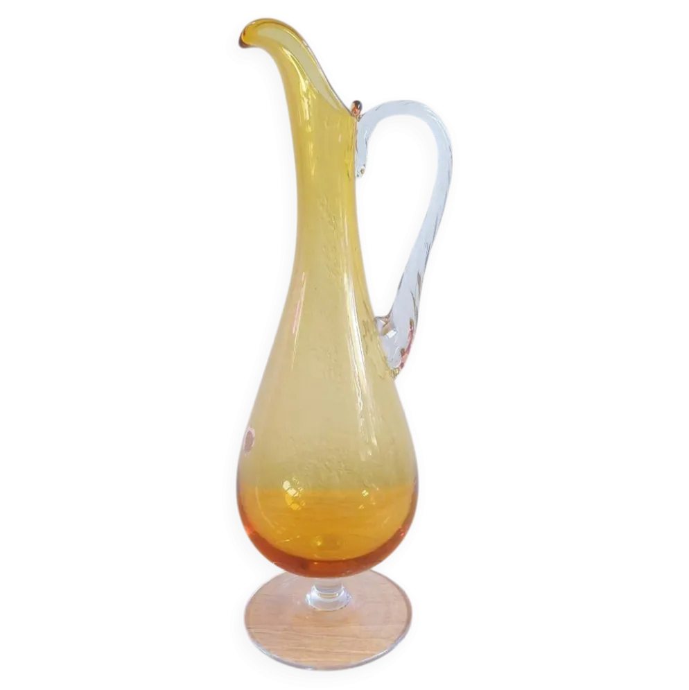 Carafe en verre vénézuélien italien fabriqué à la main