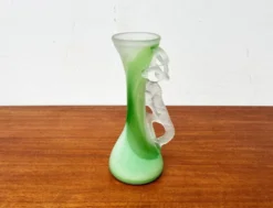 Carafe et bol en verre d'art français vintage, années 1970, ensemble de 2