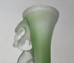 Carafe et bol en verre d'art français vintage, années 1970, ensemble de 2