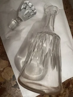 Carafe à Vin Cristal Baccarat Modèle Carcassonne estampillée