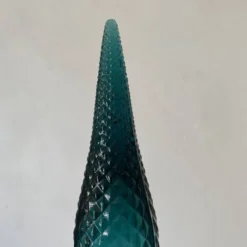 Carafe vintage Empoli en verre avec bouchon , Italy années 70