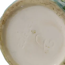 Carafe vintage en céramique avec motif de perroquet, 30 cm.