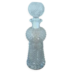 Carafe vintage en verre taillé