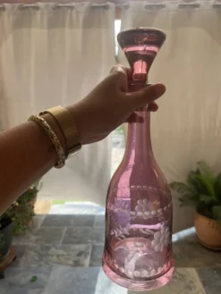 Carafe vintage fleurie