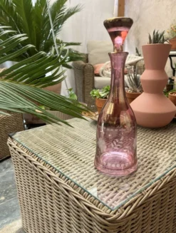 Carafe vintage fleurie