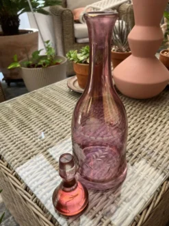 Carafe vintage fleurie