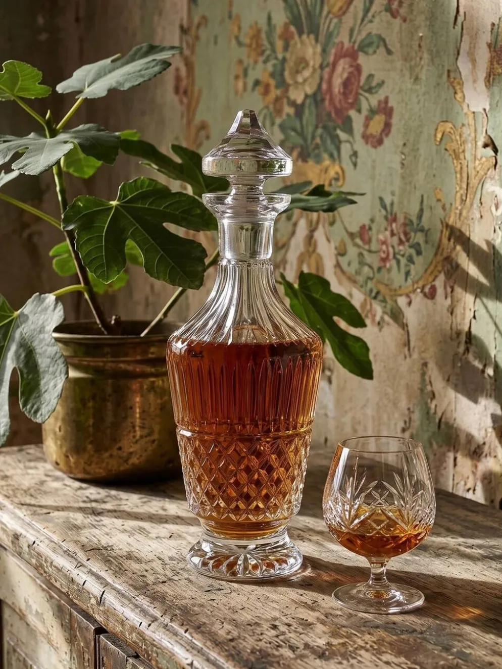 Carafe vintage Waterford Crystal Maeve/Tramore en cristal taillé, Irlande