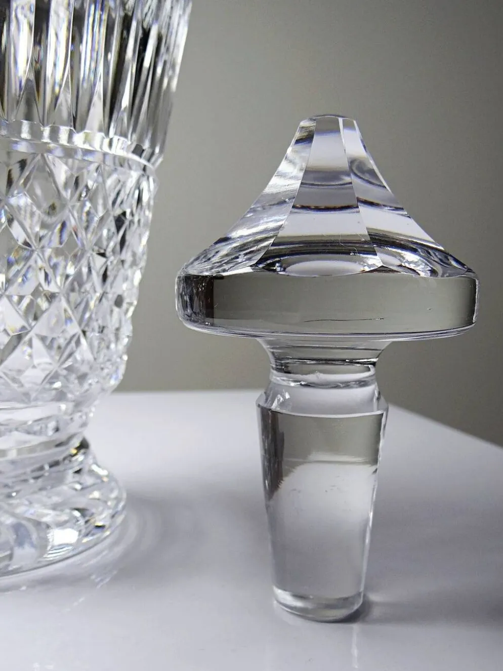 Carafe vintage Waterford Crystal Maeve/Tramore en cristal taillé, Irlande