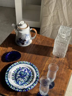 Carafe à whisky vintage en verre à pointes de diamant H23 L9