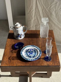 Carafe à whisky vintage en verre à pointes de diamant H23 L9