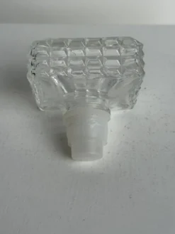 Carafe à whisky vintage en verre à pointes de diamant H23 L9