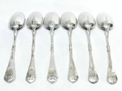 Cardeilhac - 6 cuillères à café en argent massif