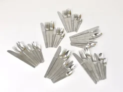 Carl Auböck 2060 Couverts, 42 pcs., Complet Pour 6 Personnes, Amboss Autriche, 1950