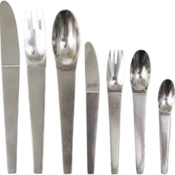 Carl Auböck 2060 Couverts, 42 pcs., Complet Pour 6 Personnes, Amboss Autriche, 1950