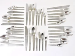 Carl Auböck 2060 Couverts, 42 pcs., Complet Pour 6 Personnes, Amboss Autriche, 1950