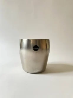 Carlo Mazzeri & Luigi Massoni pour Alessi, seau a galcon / vin design 1950