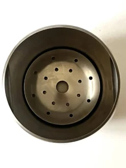 Carlo Mazzeri & Luigi Massoni pour Alessi, seau a galcon / vin design 1950