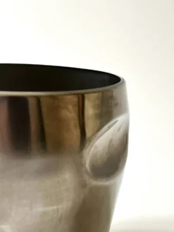 Carlo Mazzeri & Luigi Massoni pour Alessi, seau a galcon / vin design 1950