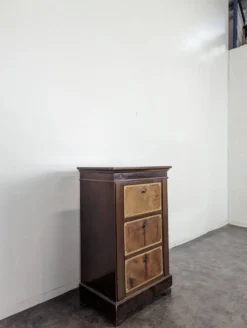 Cartonnier bas en trompe l'oeil