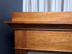 Cartonnier en acajou et cuir