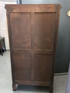 Cartonnier en acajou et cuir