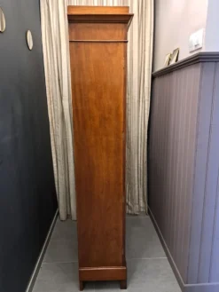 Cartonnier en acajou et cuir