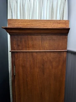 Cartonnier en acajou et cuir