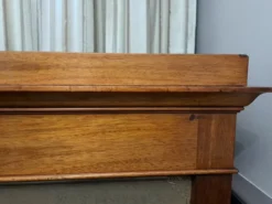 Cartonnier en acajou et cuir
