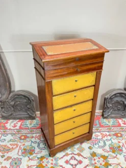 Cartonnier Formant Pupitre En Acajou D’époque Louis Philippe XIX Eme Siècle