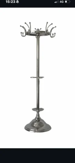 Casa Padrino porte manteau baroque argent H. 180 cm