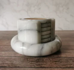 Cendrier et sous verres marbre