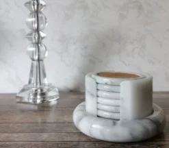 Cendrier et sous verres marbre