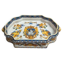 Centre de table ancien Keller & Guérin Lunéville attribué – décor Renaissance Xixe