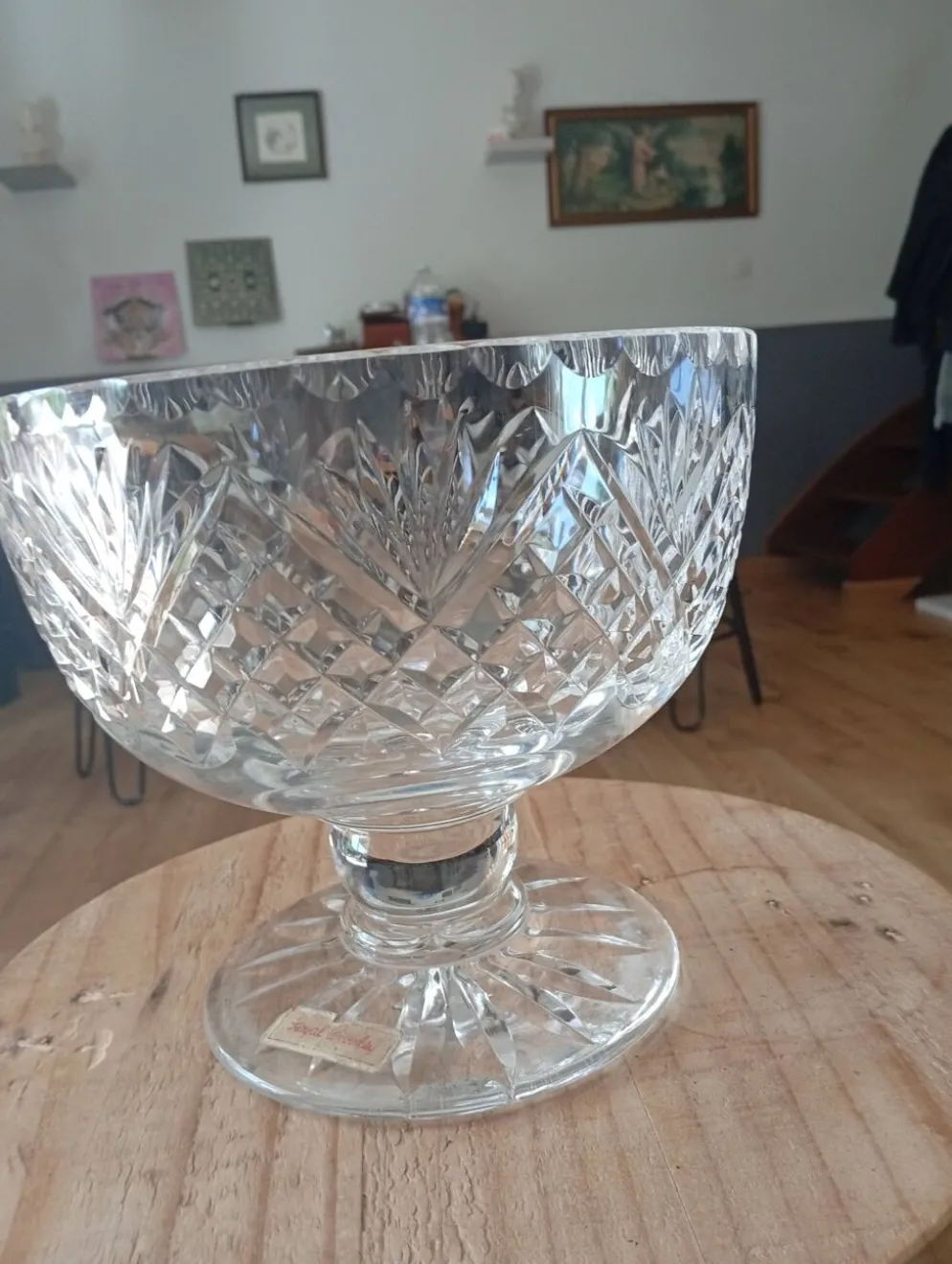 Centre de table en cristal