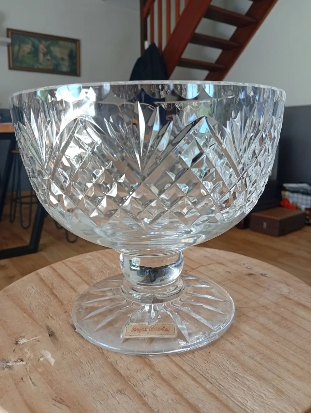 Centre de table en cristal